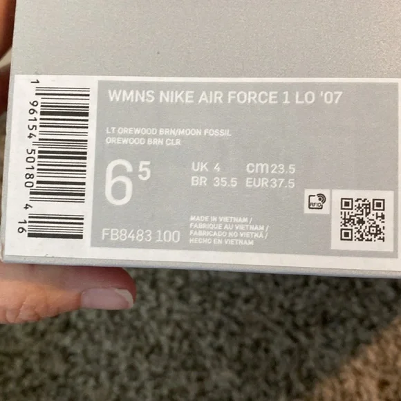 Nike Air Force 1 lo ‘07 LT orewood brown/moon fossil orewood brown clear - Picture 4 of 4